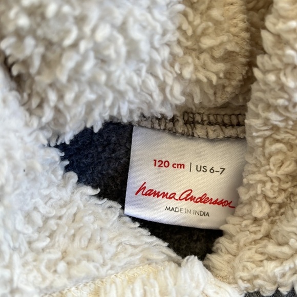 Hanna andersson Sherpa hooded sweatshirt dress - Picture 4 of 6